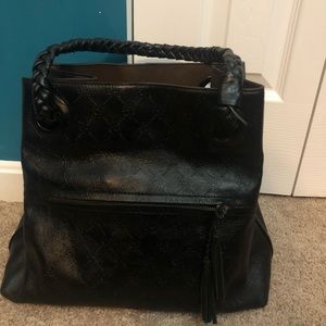 BCBG Girls Leather Rope Handle Bag.
